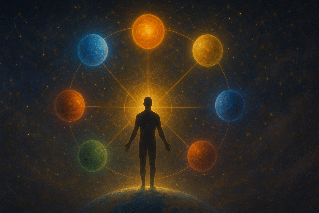 Illustration of Seven Planets