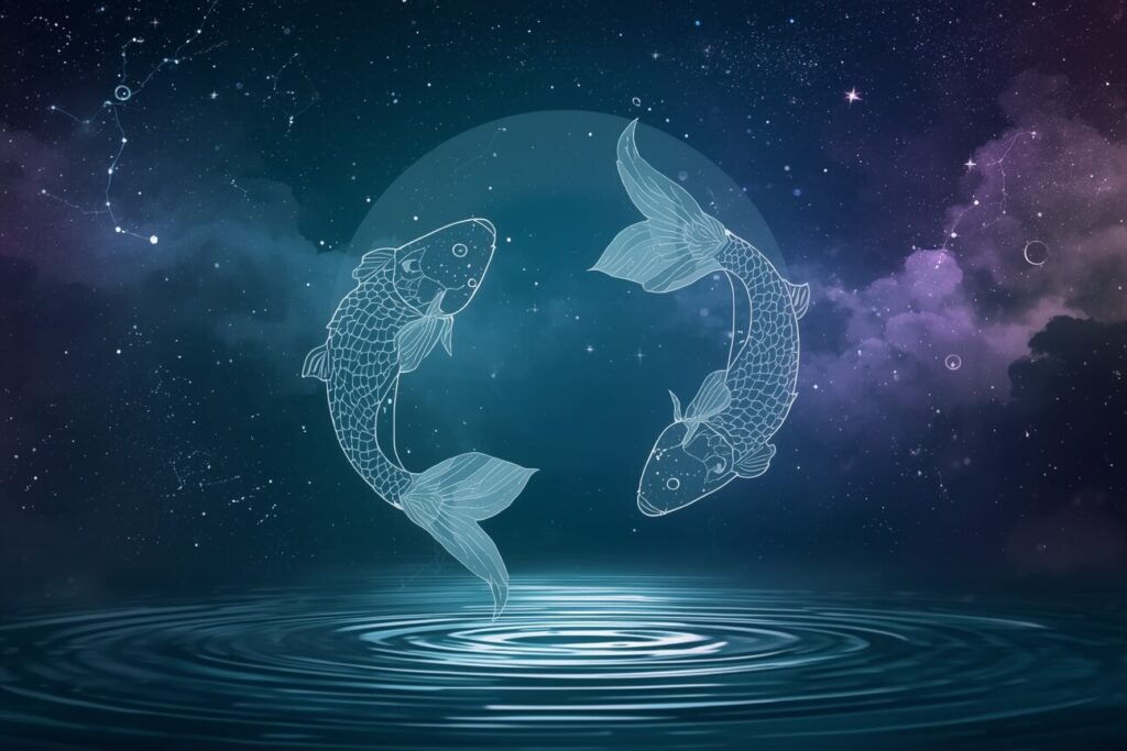 Illustration representing the Pisces zodiac sign