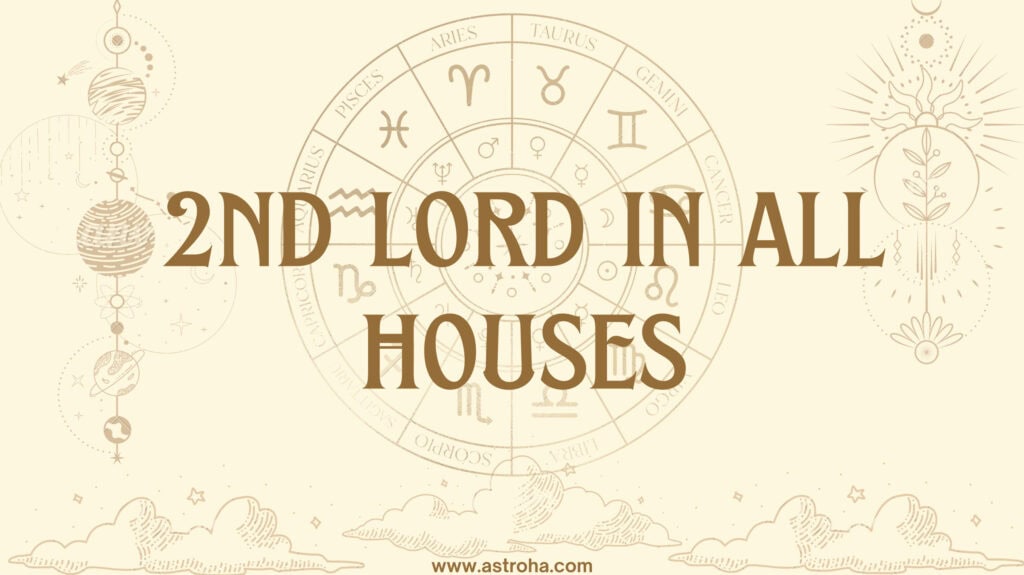2nd Lord in all houses